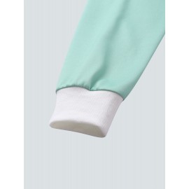 Mens Ombre Letter Print Drop Shoulder Loose Drawstring Hoodies